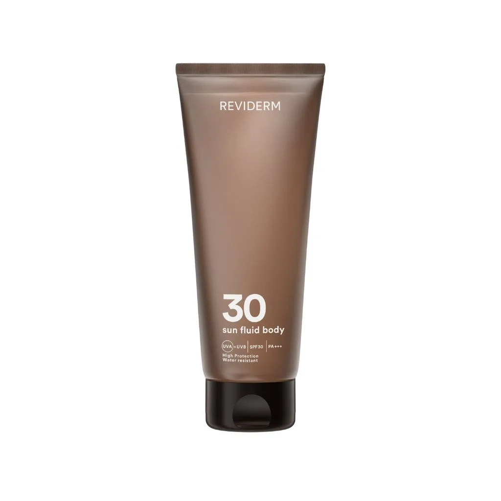 Reviderm-Sun-Fluid-Body-SPF-30-apsauga-nuo-saules-kunui-250-ml.jpg Reviderm Sun Fluid Body SPF 30 apsauga nuo saulės kūnui, 250 ml - Image 1