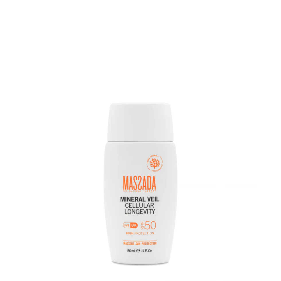 MASSADA Mineralinis Veil Cellular Longevity kremas SPF50, 50 ml MASSADA Mineralinis Veil Cellular Longevity kremas SPF50, 50 ml