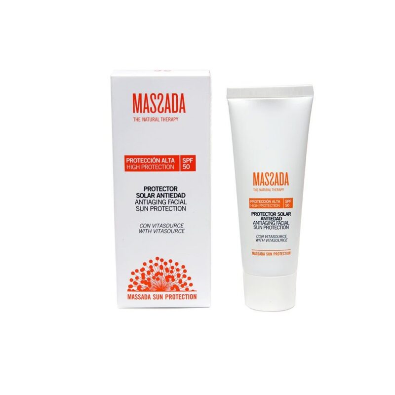 MASSADA Priešraukšlinis apsauginis SPF50 veido kremas, 50 ml